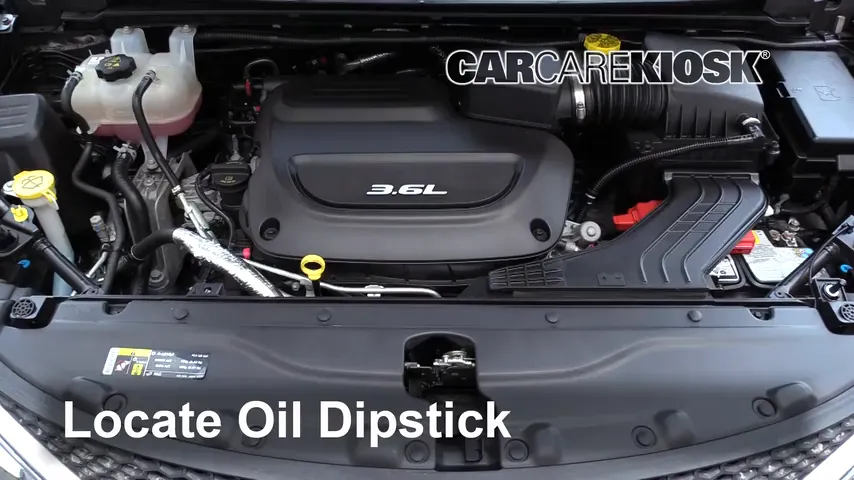 2017 Chrysler Pacifica Touring 3.6L V6 Oil Check Oil Level